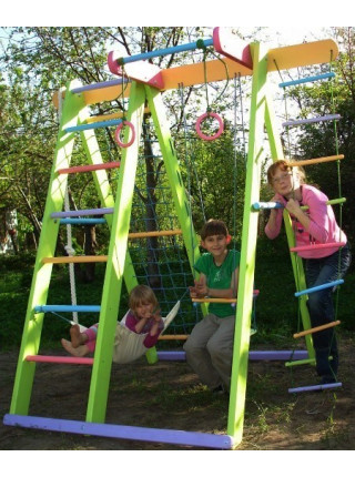 Спортивний ігровий комплекс для вулиці з гойдалками Спортивний ігровий комплекс для вулиці з гойдалками